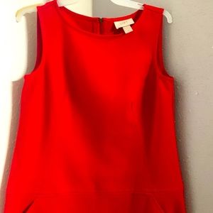 LOFT pre loved red dress size 2